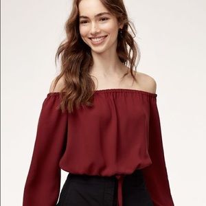 Wilfred ELEANORA Blouse in Row Red BNWT